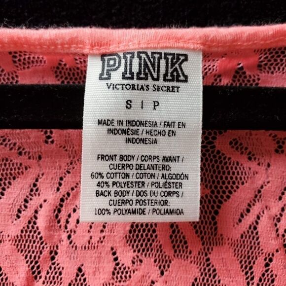 PINKāVICTORIA'SāSECRETāCORALāCROPĀ TOP - Picture 3 of 3